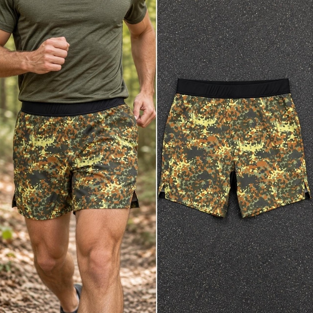 Tachuntfish THF Athletic Shorts Men's L Camo Unlined Gym Train Outdoors Active
